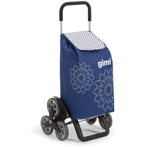 Carucior cumparaturi cu 6 roti, Gimi, Tris, 56 L, albastru