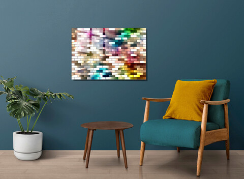 Tablou decorativ, 1230, Sticla temperata, 30 x 45 cm, Multicolor