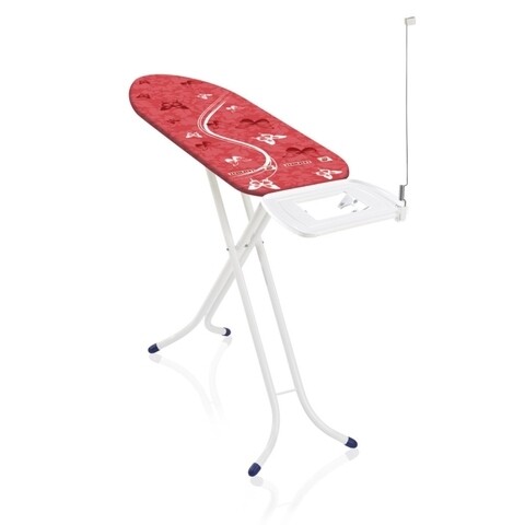 Masa de calcat cu suport pentru statie, Leifheit Air Board Express M Compact, 38 x 120 cm, rosu