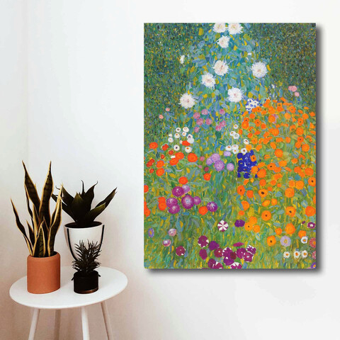Tablou decorativ, 70100KLIMT001, Canvas, Lemn, Multicolor