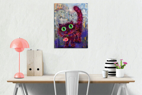 Tablou decorativ, DC381, Rama de lemn, Multicolor