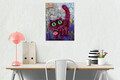 Tablou decorativ, DC381, Rama de lemn, Multicolor