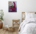 Tablou decorativ, DC381, Rama de lemn, Multicolor