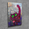 Tablou decorativ, DC381, Rama de lemn, Multicolor