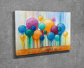 Tablou decorativ, DC426, Rama de lemn, Multicolor