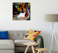 Tablou decorativ, KC400, Rama de lemn, Multicolor