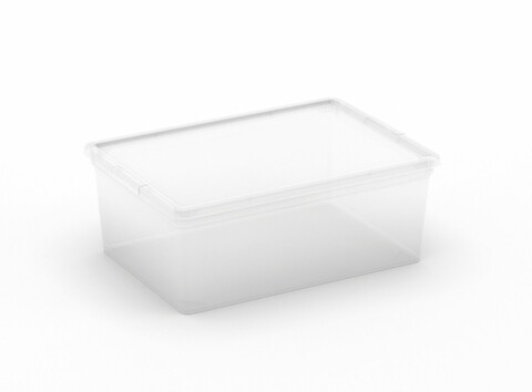 Cutie depozitare cu capac, KIS C-Box S, 11 L, plastic, transparent