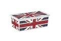 Cutie depozitare cu capac, KIS C-box Union Jack S, 11 L, plastic
