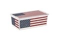 Cutie depozitare cu capac, KIS C-Box American Flag S, 11 L, plastic