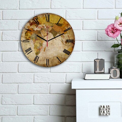 Ceas de perete, 3030MS-017, ø30 cm, Multicolor