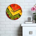 Ceas de perete, 3030MS-028, ø30 cm, Multicolor