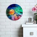 Ceas de perete, 3030MS-029, ø30 cm, Multicolor