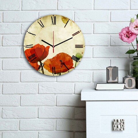 Ceas de perete, 3030MS-044, ø30 cm, Multicolor