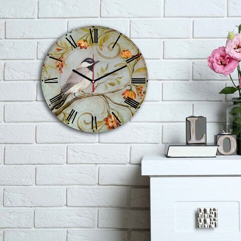 Ceas de perete, 3030MS-047, ø30 cm, Multicolor