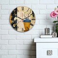 Ceas de perete, 3030MS-052, ø30 cm, Multicolor