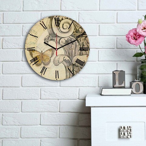 Ceas de perete, 3030MS-061, ø30 cm, Multicolor