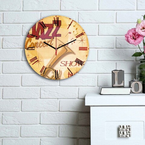 Ceas de perete, 3030MS-067, ø30 cm, Multicolor