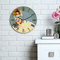 Ceas de perete, 3030MS-092, ø30 cm, Multicolor