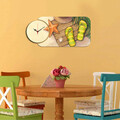 Ceas de perete, YMS-31, 100% MDF (Grosime: 3 mm) / Dimensiune: 68 x 32 cm, Multicolor