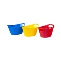 Set 3 cosulete ovale pentru depozitare, Plastor Fanky, 16 x 11 x 9 cm, plastic, multicolor