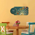 Ceas de perete, YMS-88, 100% MDF (Grosime: 3 mm) / Dimensiune: 68 x 32 cm, Multicolor