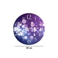 Ceas de perete, Ms-04, 100% MDF (Grosime: 5 mm) / Dimensiune: 40 cm (Diametru), Multicolor