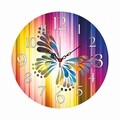 Ceas de perete, Ms-06, 100% MDF (Grosime: 5 mm) / Dimensiune: 40 cm (Diametru), Multicolor