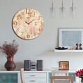Ceas de perete, Ms-11, 100% MDF (Grosime: 5 mm) / Dimensiune: 40 cm (Diametru), Multicolor