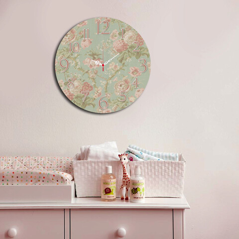 Ceas de perete, Ms-12, 100% MDF (Grosime: 5 mm) / Dimensiune: 40 cm (Diametru), Multicolor