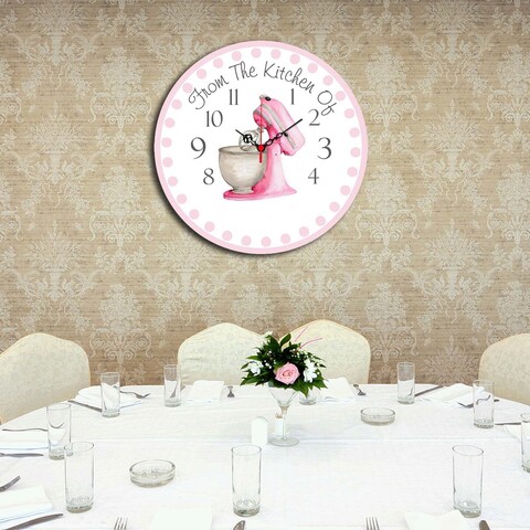 Ceas de perete, Ms-17, 100% MDF (Grosime: 5 mm) / Dimensiune: 40 cm (Diametru), Multicolor