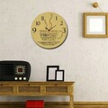 Ceas de perete, Ms-23, 100% MDF (Grosime: 5 mm) / Dimensiune: 40 cm (Diametru), Multicolor