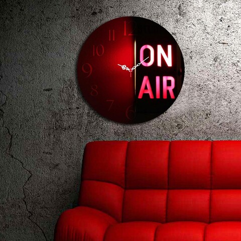 Ceas de perete, Ms-25, 100% MDF (Grosime: 5 mm) / Dimensiune: 40 cm (Diametru), Multicolor