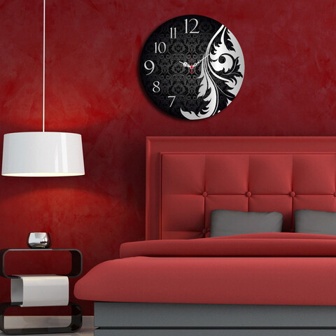 Ceas de perete, Ms-36, 100% MDF (Grosime: 5 mm) / Dimensiune: 40 cm (Diametru), Multicolor