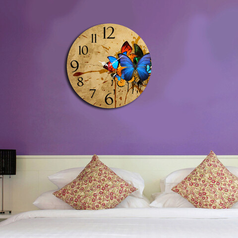 Ceas de perete, Ms-39, MDF, ø40 cm, Multicolor