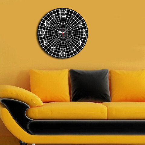 Ceas de perete, Ms-43, 100% MDF (Grosime: 5 mm) / Dimensiune: 40 cm (Diametru), Multicolor