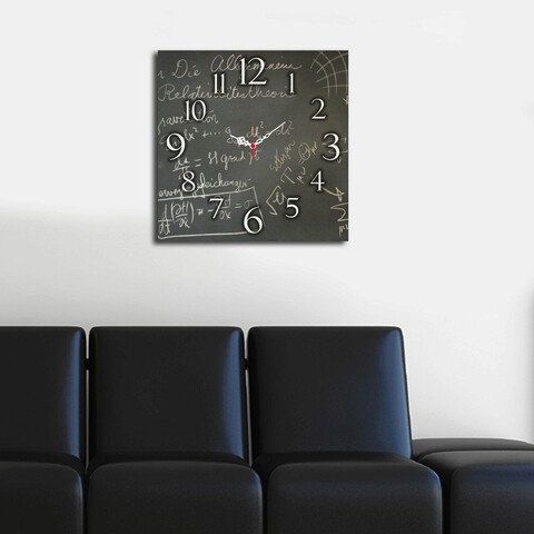 Ceas de perete, Msk-08, 100% MDF (Grosime: 5 mm) / Dimensiune: 40 x 40 cm, Multicolor