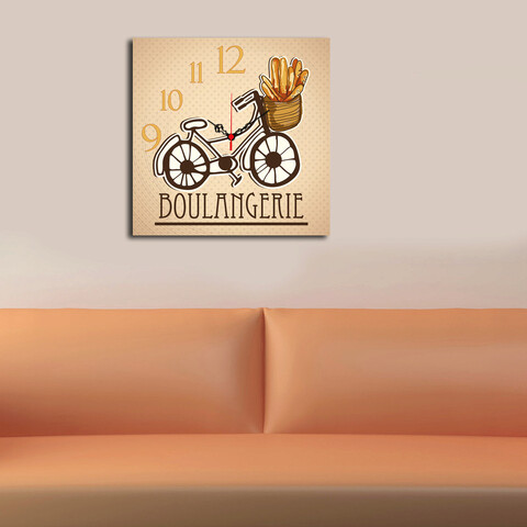 Ceas de perete, Msk-15, 100% MDF (Grosime: 5 mm) / Dimensiune: 40 x 40 cm, Multicolor