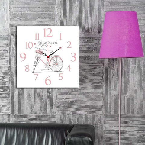 Ceas de perete, Msk-21, 100% MDF (Grosime: 5 mm) / Dimensiune: 40 x 40 cm, Multicolor