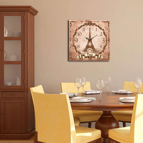 Ceas de perete, Msk-22, 100% MDF (Grosime: 5 mm) / Dimensiune: 40 x 40 cm, Multicolor