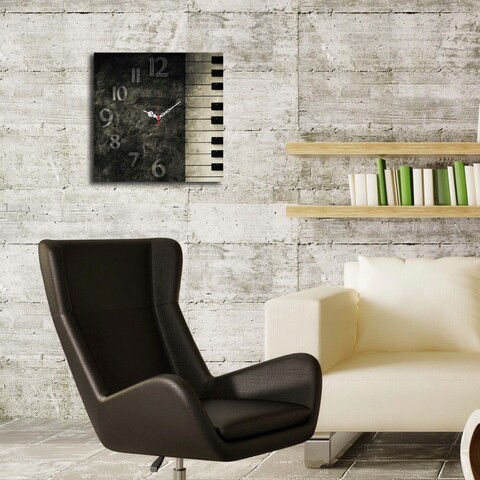 Ceas de perete, Msk-25, 100% MDF (Grosime: 5 mm) / Dimensiune: 40 x 40 cm, Multicolor