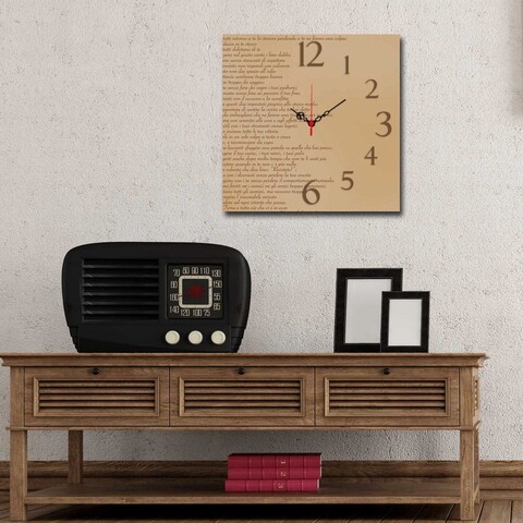 Ceas de perete, Msk-47, 100% MDF (Grosime: 5 mm) / Dimensiune: 40 x 40 cm, Multicolor