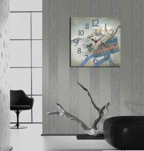 Ceas de perete, Msk-49, 100% MDF (Grosime: 5 mm) / Dimensiune: 40 x 40 cm, Multicolor