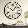 Ceas de perete, 5050MS-005, 100% MDF (Thickness: 5 mm) / Size: 50 cm (Diameter), Multicolor