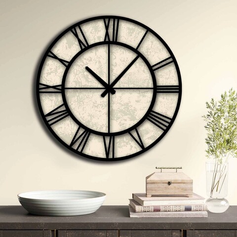 Ceas de perete, 5050MS-006, 100% MDF (Thickness: 5 mm) / Size: 50 cm (Diameter), Multicolor