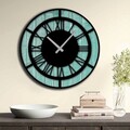 Ceas de perete, 5050MS-010, 100% MDF (Thickness: 5 mm) / Size: 50 cm (Diameter), Multicolor