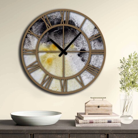 Ceas de perete, 5050MS-012, 100% MDF (Thickness: 5 mm) / Size: 50 cm (Diameter), Multicolor