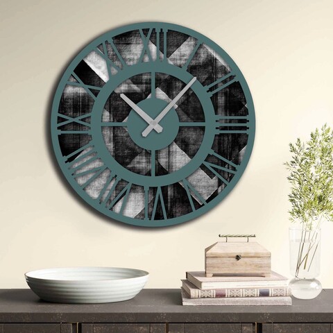 Ceas de perete, 5050MS-013, 100% MDF (Thickness: 5 mm) / Size: 50 cm (Diameter), Multicolor