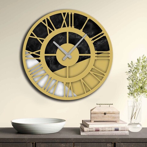 Ceas de perete, 5050MS-015, 100% MDF (Thickness: 5 mm) / Size: 50 cm (Diameter), Multicolor