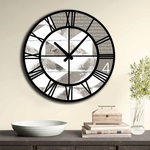 Ceas de perete, 5050MS-026, MDF, ø50 cm, Multicolor