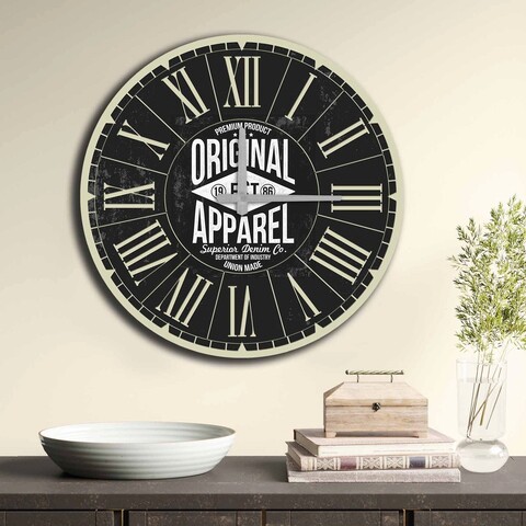 Ceas de perete, 5050MS-036, 100% MDF (Thickness: 5 mm) / Size: 50 cm (Diameter), Multicolor